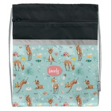 Мешок д/обуви Schoolformat LITTLE DEERS 42х34 см д/девочек с карманом