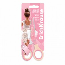 Ножницы ErichKrause Junior Decor Pointes, с принтом на лезвиях, 13см (в блистере по 1 шт.)