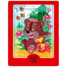 Пазлы в рамке /Медвежонок/ 20 эл (18,5х14,5см)