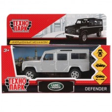 Машина металл LAND ROVER DEFENDER 12 см, двер, баг, инерц, серебристый, кор. Технопарк в кор.2*36шт