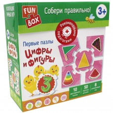 Fun Box. Собери правильно! Цифры и фигуры. 3+