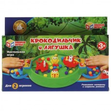 Настольная игра крокодильчик и лягушка, кор.23*12*4,3см Умные игры в кор.2*72шт