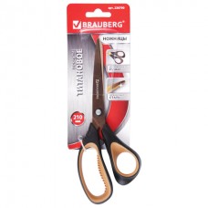 Ножницы BRAUBERG /Heavy Duty/, 210 мм, суперпрочные, титановое покрытие, 2-х сторонняя заточка, блис