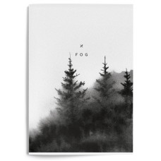 Тетрадь 80 л. А4 кл. скреп. LOREX SILENT LANDSCAPE офс. мел. карт., soft touch, запечатка форзаца
