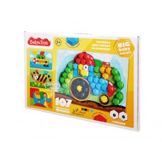 Мозаика для самых маленьких Baby Toys /Трактор/ d2,5/7 цв (107 эл)