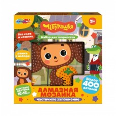Алмазная мозаика Чебурашка 15*15, в коробке, чебурашка МУЛЬТИ АРТ в кор.48шт