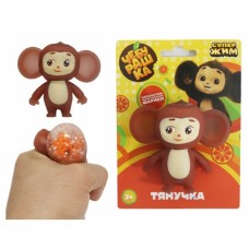 Игрушка-антистресс тянучка Чебурашка наполнение шарики, блистер Супер Жим в кор.2*24шт