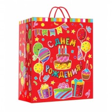 Пакет подарочный МАТОВЫЙ xl,тортик,140 гр/м2 ЧУДО ПРАЗДНИК в кор.5*12шт