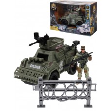 Военный игровой набор /Храбрый воин/(одна фигур.,танк в кор.)(27x11,5x18 cм) ( Арт. 2178580)