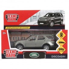 Машина металл LAND ROVER DISCOVERY, 12 см, двери, багаж, инерц, серый, кор Технопарк в кор.2*36шт