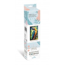 Алмазное панно на подвесе. Экзотический попугай. 30*50см. Арт. 08397