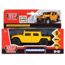 Машина металл HUMMER h1 ПИКАП, 12 см, двери, багаж., инерц., кор. Технопарк в кор.2*24шт