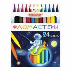 Фломастеры ПИФАГОР /Космическая одиссея/, 24 цвета, вентилируемый колпачок, 152446