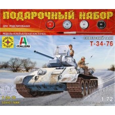 Техника и вооружение  Советский танк Т-34-76  (1:72)