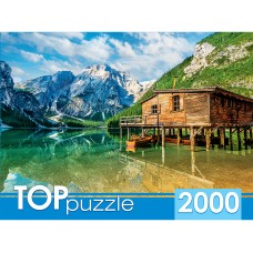 TOPpuzzle. ПАЗЛЫ 2000 элементов. ГИТП2000-4848 Италия. Летнее озеро Брайес