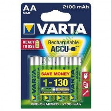 Аккумуляторы VARTA AA R2U 2100 мАч бл.4 (рус.)