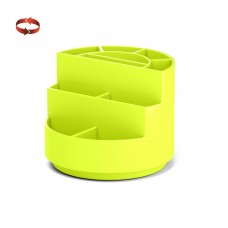 Подставка настольная вращающаяся пластиковая ErichKrause® Mini Burger, Neon Solid, желтая