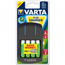 Зарядное устройство VARTA Plug Charger+4хАА 2100 мАч