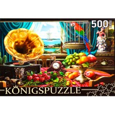 Konigspuzzle. ПАЗЛЫ 500 элементов. НАТЮРМОРТ С ГРАММОФОНОМ (Арт. ХК500-6312)