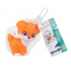 Игрушка пластизоль для ванны собачка, в сетке КАПИТОШКА в кор.2*144шт