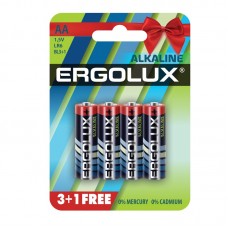 Батарейка Ergolux  LR06 Alkaline BL 3+1/40