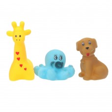 Игрушка для ванны животные 3 шт сетка, хенгтег КАПИТОШКА в кор.4*125наб
