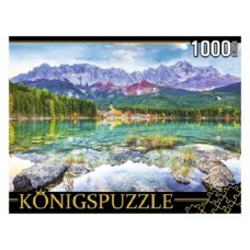 26. Konigspuzzle. ПАЗЛЫ 1000 элементов. ГИK1000-0639 ГЕРМАНИЯ. ОЗЕРО АЙБЗЕЕ