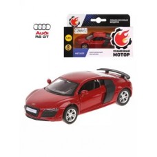 Машина мет. 1:43 Audi R8 GT, откр.двери, красный,12см