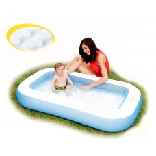 Бассейн надувной Rectangular Baby Pool 166х100х28см. (от 1-3-х лет) (Китай)