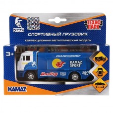 Машина металл KAMAZ СПОРТ ГРУЗОВИК, 12 см, двери, подв. дет.,, инер., кор. Технопарк в кор.2*24шт