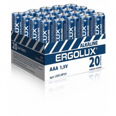 Ergolux  LR03 Alkaline BOX20 ПРОМО 1,5В продажа кратно 20шт.
