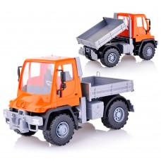 Самосвал бортовой Мерседес /Unimog U 500/ ЛЮКС ЧЕРН (17,5 см. Оранж.)